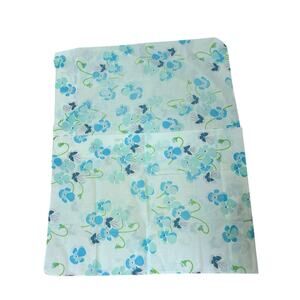 Sears perma prest vintage blue floral mod pillow cases‎